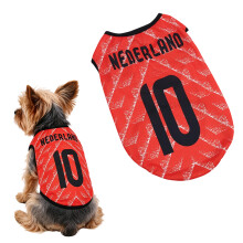 Ärmelloses Hunde-Fußballshirt aus pflegeleichtem-L Niederlande
