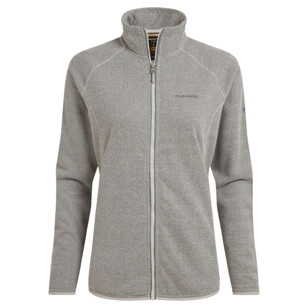 Craghoppers (12 Uk, Lunar Grey Marl) Womens/Ladies Tarvos Full Zip Fleece Jacket