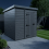 5x4 Pent Composite Shed Tanalised (Single Door, No Windows) 3