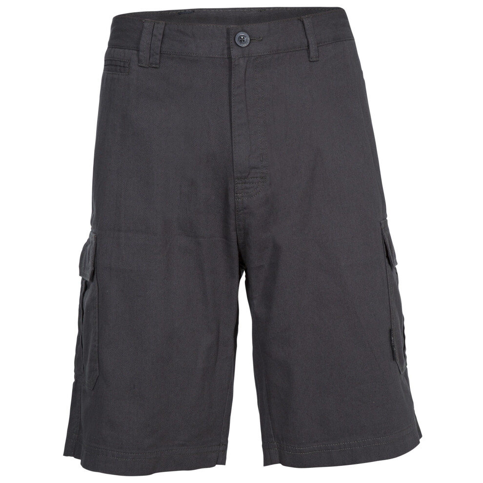 Trespass Mens Rawson Shorts - Charcoal Cotton - Size X-Large - Image 3
