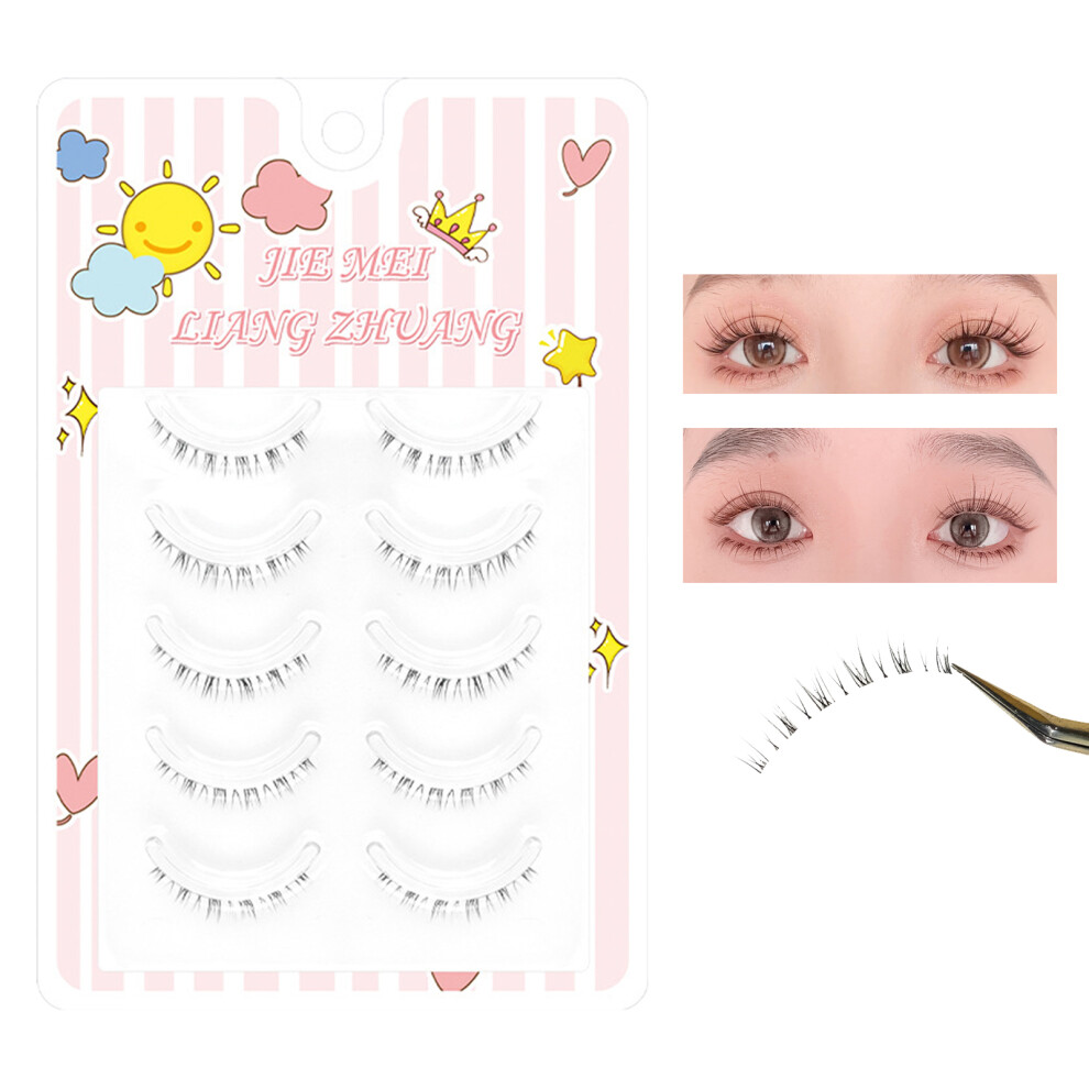 Hue-Grain Women\'S Fake Eyelashes - Natural Wispy Lashes
