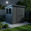 5x4 Pent Composite Shed Tanalised (Single Door, With Windows) 2