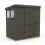 5x4 Pent Composite Shed Tanalised (Single Door, With Windows) 3