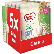 Cow & Gate Baby Rice Cereal, 4-6+ Months, 100 g, Pack of 5