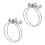 (Pack of 2) Pisces Double Wire Pond Hose Clips - 50mm 1