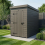 4x5 Pent Composite Shed Tanalised (Single Door, No Windows) 1