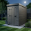 4x5 Pent Composite Shed Tanalised (Single Door, No Windows) 3