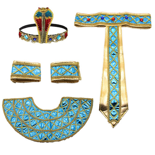 King Tuts Hat Costume Egyptian Collar Egyptian-Section 1