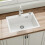 White Granite Composite Kitchen Sink Single Bowl 60x45cm with Waste Kit 1