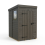 4x5 Pent Composite Shed Tanalised (Single Door, With Windows) 2
