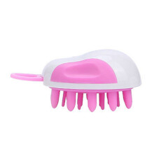 (Pink) Scalp Massager Brush for Hair Wash & Dandruff Relief
