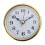 Mini Clock Insert  White Face Golden/Silver Tone Arabic-Gold 1