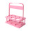Beer Bottle Holder Practical Foldable Beer Rack Reusable-Pink 1