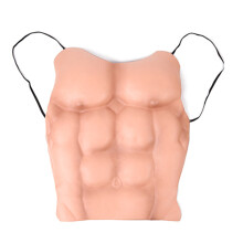 Bauchmuskel-Hautformer für Cosplays, männliche-männliche Brust