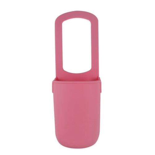 Silicone Stroller Cup Holder Stroller Organizers Phone-Pink