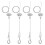 80 Pack 6ft Ceiling Sign Hanger Wire Kit, 2m Adjustable Suspension Hanging Cable Wire with Hook Wall Mount Cable 2