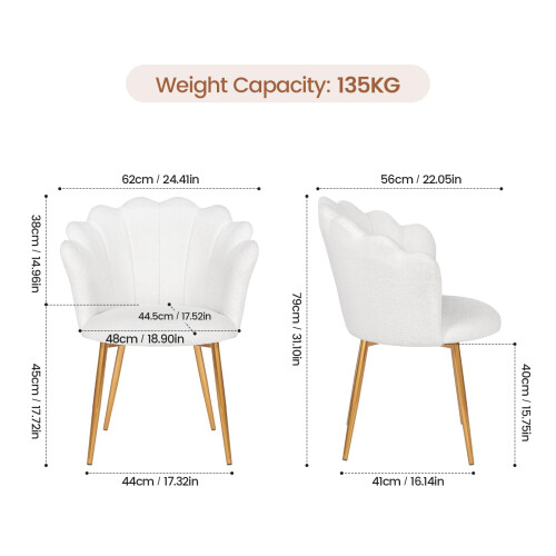 Joolihome Velvet Make-up Chair, Single Sofa Chair 1