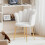 Joolihome Velvet Make-up Chair, Single Sofa Chair 6