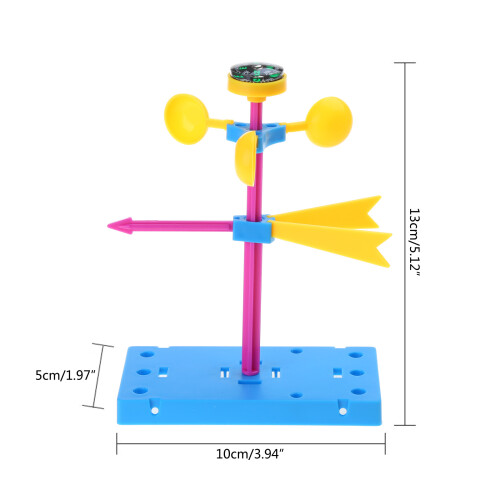 Desktop Model Plastic Windmill Model for Kids Education DIY Toy 2