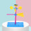 Desktop Model Plastic Windmill Model for Kids Education DIY Toy 6