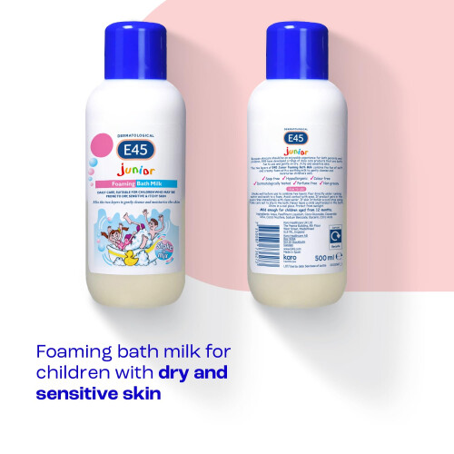 E45 E45 Dermatological Junior Foaming Bath Milk 500 ml 2