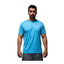 Nike Dri-FIT Miler Kurzarm-T-Shirt, Himmelblau, UK 2XL