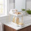 (White) 2 Tier Sliding Rack w/ Hooks Under Sink 3