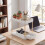 (White) 2 Tier Sliding Rack w/ Hooks Under Sink 5
