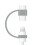 Adaptateur de câble de chargement Anti-perte, attache pour-Gris 3