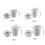 Moules de tasse à mesurer en silicone, mélangeur époxy-50ml 4