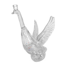 Clear Glass Liquor Bottle for Shelf Dining Table and Parties