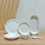 1/12 Scale Mini Tableware 6Pcs Set For Dollhouses-Black L 11