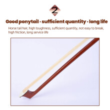 Professional 4/4 Brazilwood Violin Bow Playing Durable Violin Bow Musical Instruments Portable Learn Practice Bow