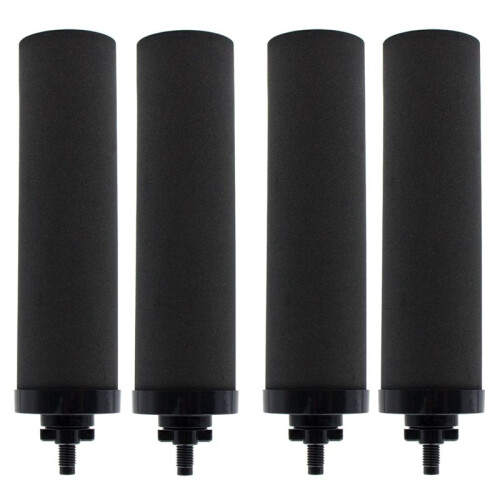 4PCS Water Filter Replacement for  Black Activated Carbon BB9-2 Filters for Gravity-Fed Water Filter System