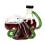 Delicate Octopuses Glass Flasks Excellent For Travel-Red 7