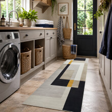 (80 x 300 cm (2 ft 6 in x 9 ft 8 in), Milo ) Extra Large Area Rugs Printed Geometric Traditional Carpets Runner Rug & Luxury Floor Door Mats