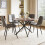 Joolihome Round Extendable Dining Table, Space-saving 8