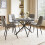Joolihome Round Extendable Dining Table, Space-saving 3