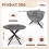 Joolihome Round Extendable Dining Table, Space-saving 4