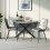 Joolihome Round Extendable Dining Table, Space-saving 2