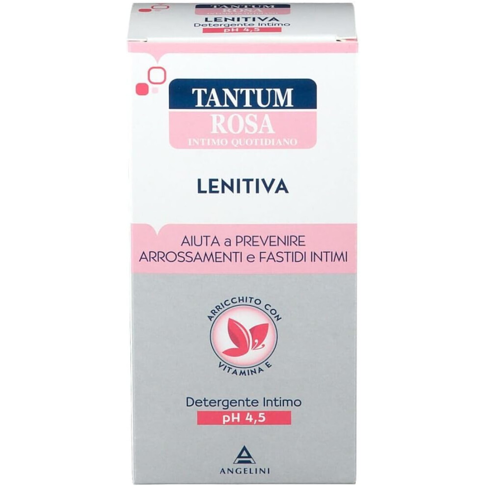 Tantum Rosa Lenitiva Daily Cleanser Soothing Intimate Feminine Wash for Daily Hygiene, Gentle pH-Balanced Cleansing & Freshness - 200ml