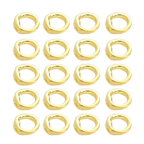 Hochflexible Doppellochringe, professionelle-14K Gold