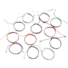 Handgefertigte, gewebte Armbänder aus Schnurseilschmuck mit