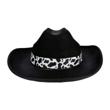 Fashionable Cow Design Cowboy Hats for Toddlers Youth-Black