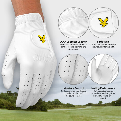 Lyle & Scott Cabretta Leather Golf Glove For Left Hand - L 2
