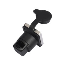 Locking Front Panel RJ45 Networking Adapter D Type-90 degrees