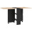 Folding Dining Table,Oak and Black 3