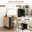 Folding Dining Table,Oak and Black 7