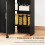 Folding Dining Table,Oak and Black 8