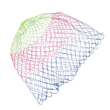 Leichtes Nylon-Fischernetz, Rhombus-Maschen,-WB1-Modell 35 cm